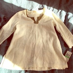 Michael Kors linen tunic NWT