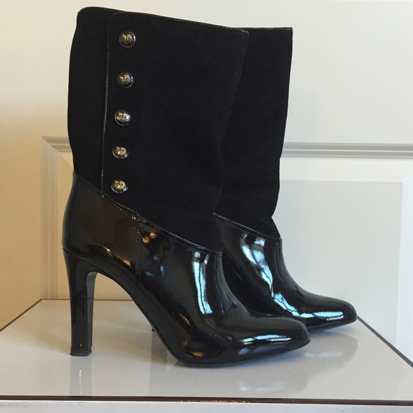 NWT Coach Azalia Soft Patent Boots - Picture 2 of 4