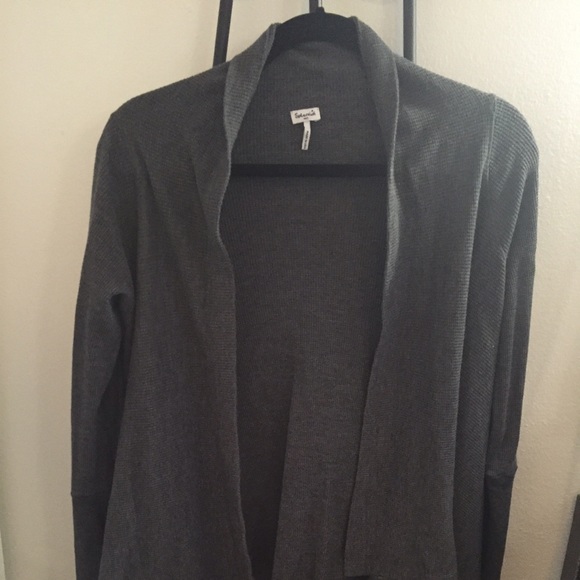 Splendid grey thermal cardigan - Picture 1 of 3