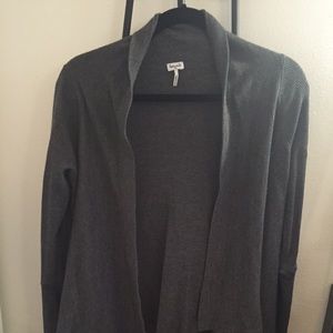 Splendid grey thermal cardigan