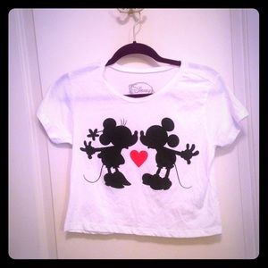Mickey and Minnie mouse crop top