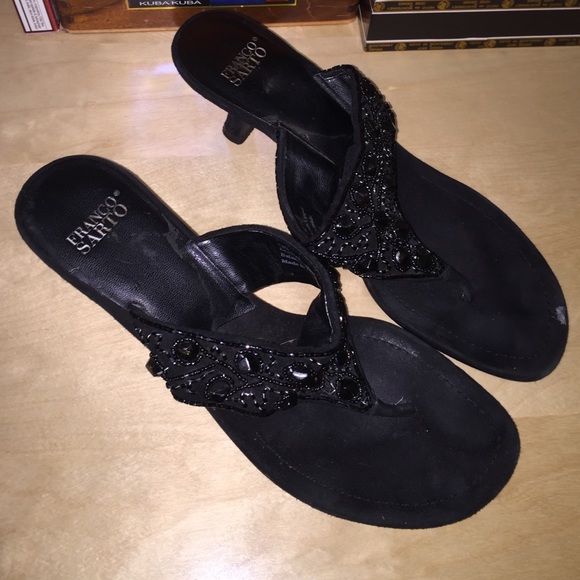 Franco Sarto beaded sandals
