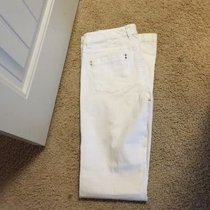 White House black market white boot cut jeans