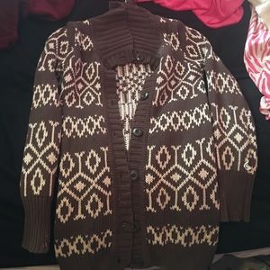 Tribal print cardigan
