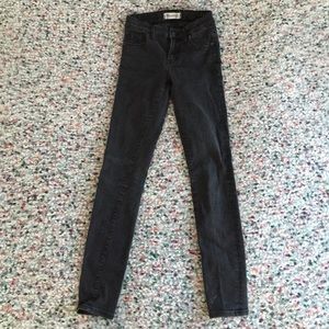 Madewell Black Frost Skinny Skinny Jeans