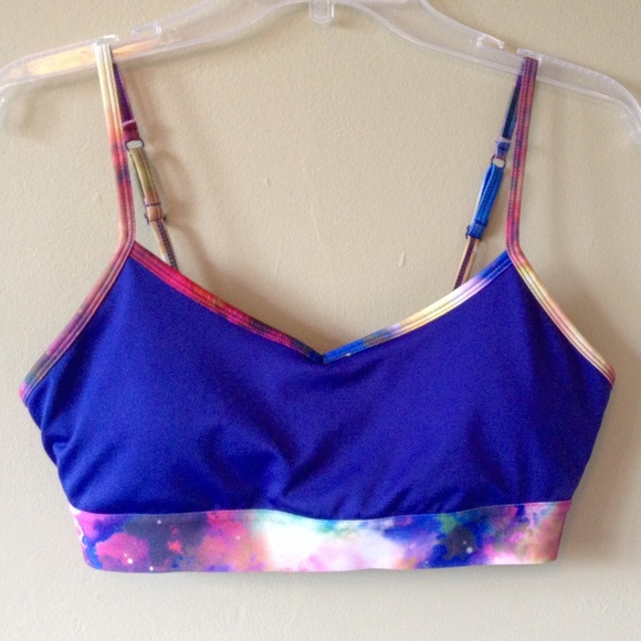 SO Other - Galaxy Star V Neck Adjustable Strap Sports Bra