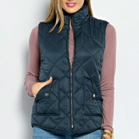 🆕Navy Quilted Puffer Vest