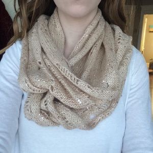 Sequined Ivory Scarf