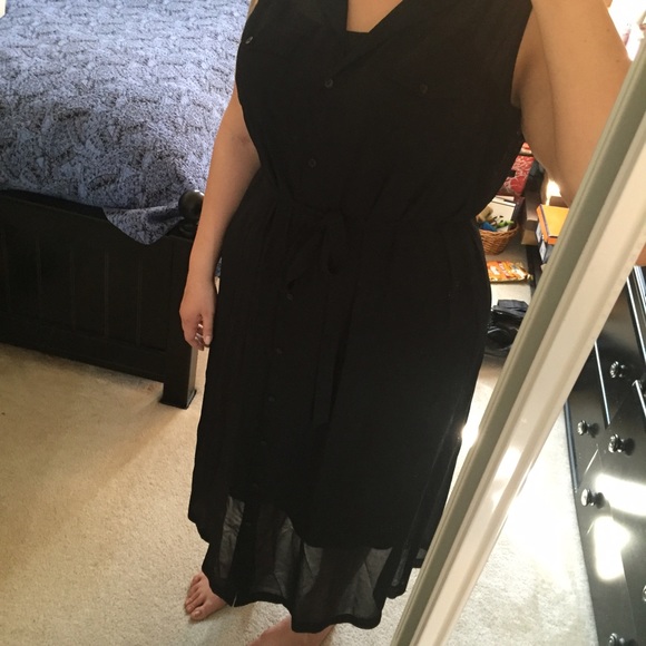 DKNY dress black 1x - Picture 3 of 4