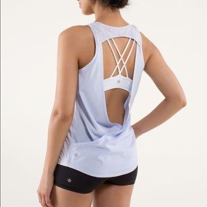 Lululemon Breathe & Release Tank: Cool Breeze,sz 4