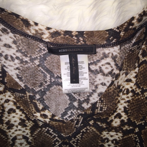 BCBG Brown Python Skin Dress - Picture 4 of 4