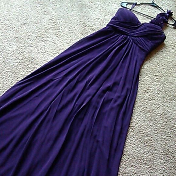 Purple Floor Length formal gown