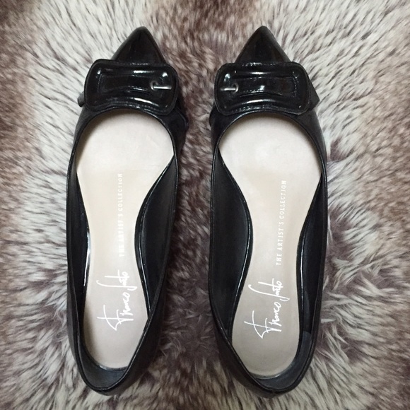 Black flats by Franco Sarto