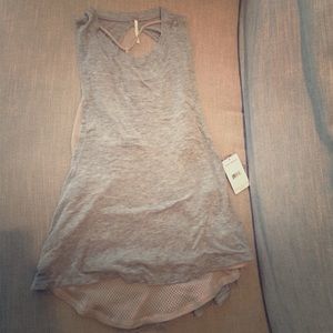 Grey Free People Combo tank - size small