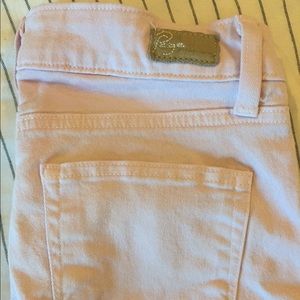 Light pale pink Paige jeans