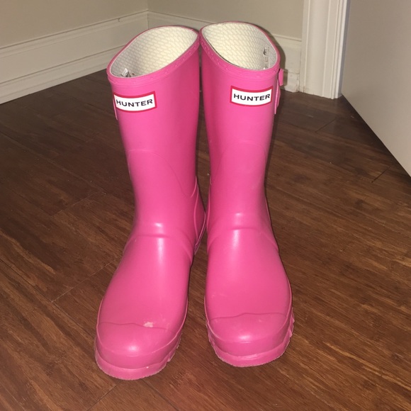 Pink short HUNTER BOOTS