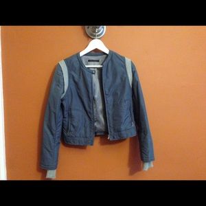 Elie Tahari Puffy Moto Jacket