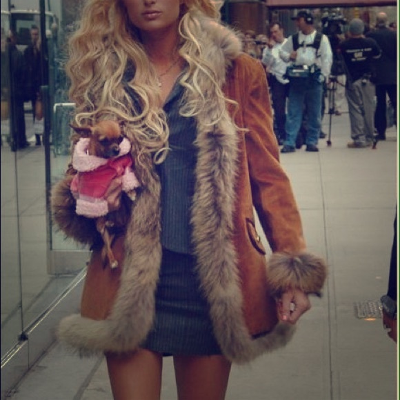 SEARCHING FOR: fur lined suede coat like this