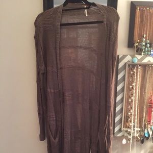 Free people long cardigan