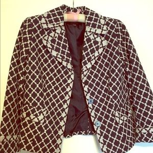 NWOT navy/offwhite blazer