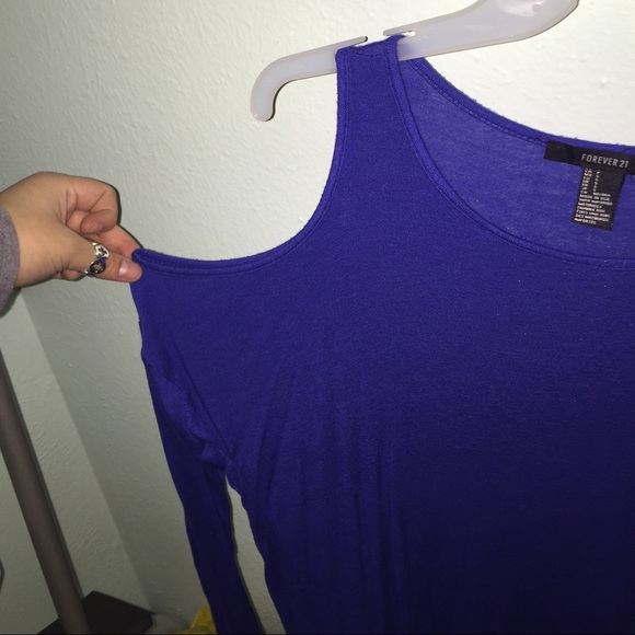 Long open shoulder top