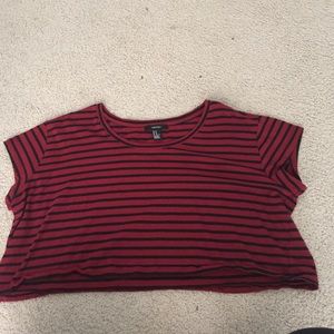 Forever 21 Red and Black striped shirt