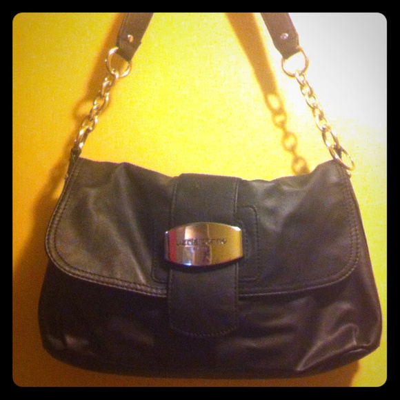 Liz Claiborne shoulder bag with silver accents.