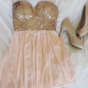 Mini Sequins Homecoming Dress