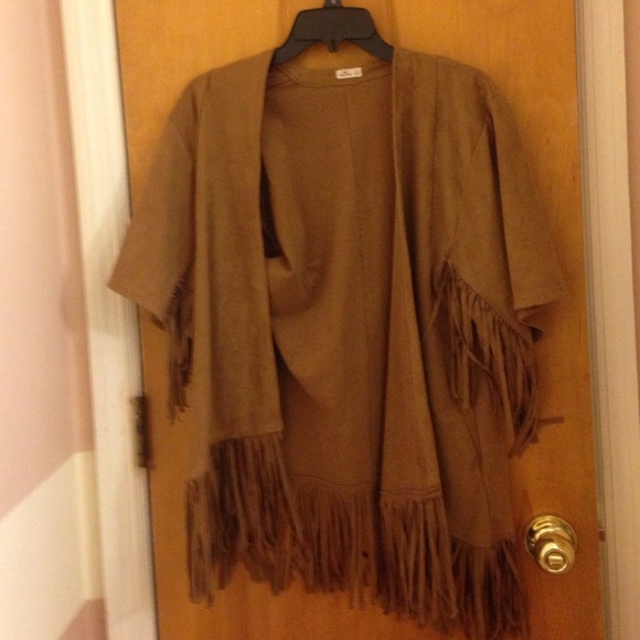 Hollister NEW Fringe poncho