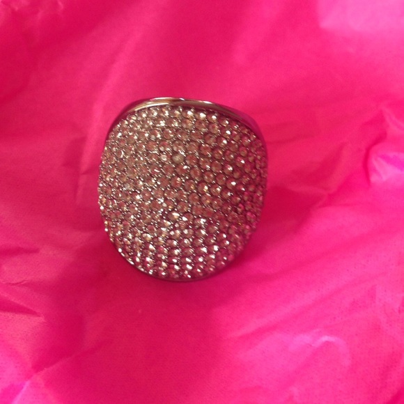 Michael Kors Brilliance Silver Pave Dome Ring - Picture 3 of 4