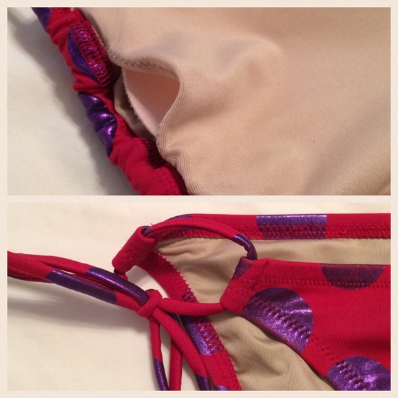 VS Red Purple Dot Bikini - Picture 4 of 4