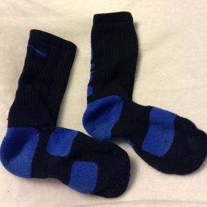 Black and Blue Nike Elite Socks