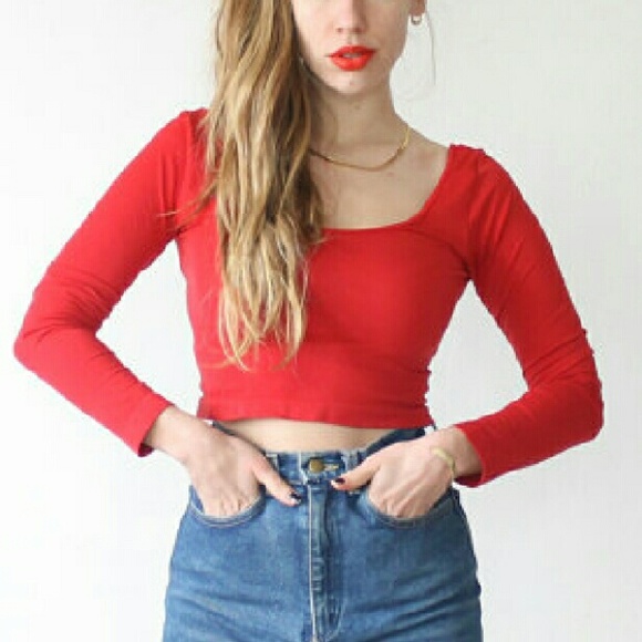Red Crop Top - Picture 1 of 4