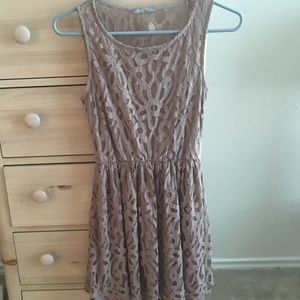 Nude lace dress