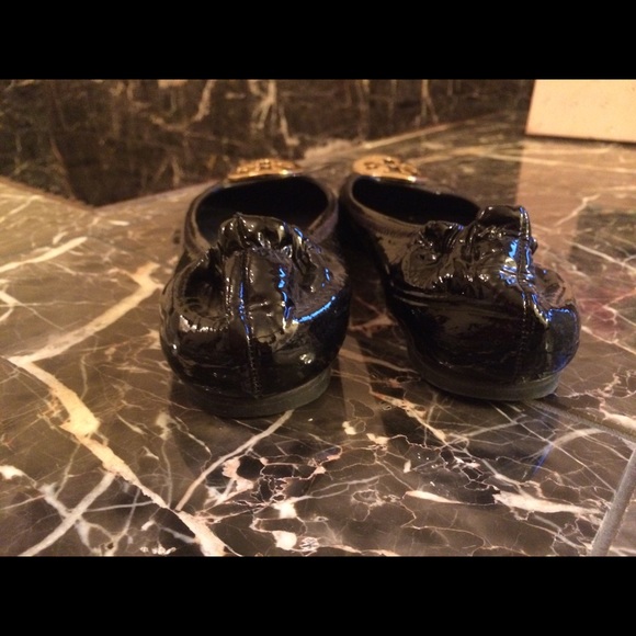TORY BURCH black patent ballet flat - Picture 4 of 4