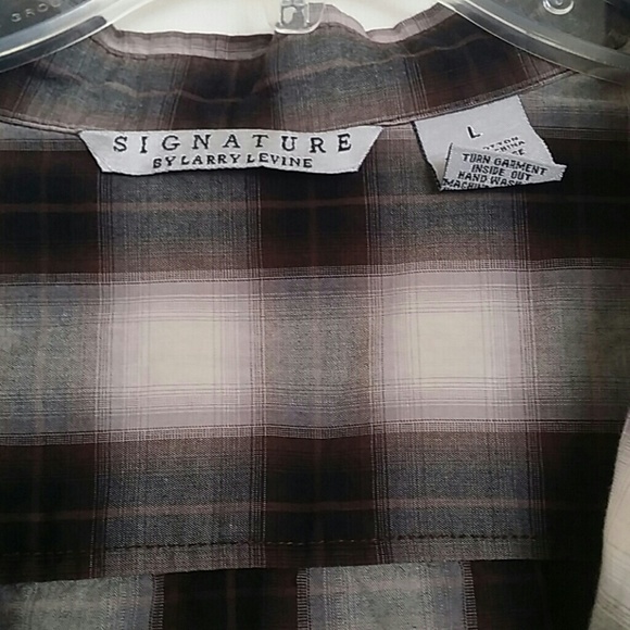 HOLD Oversized signature brown checkered button-up - Picture 2 of 4