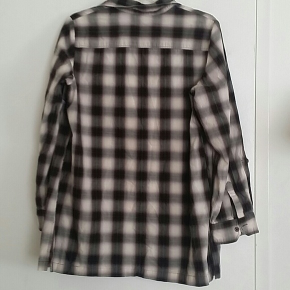 HOLD Oversized signature brown checkered button-up - Picture 4 of 4