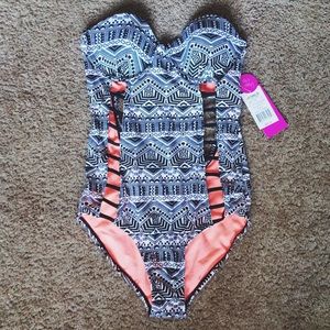 Cutout One Piece Bathing Suit