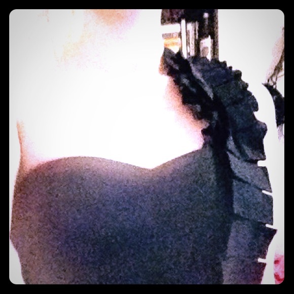 Jessica Simpson black cocktail/evening dress