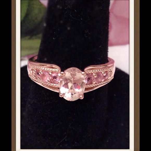 Jewelry - Morganite, Pink Tourmaline Bridge Over Water Ring