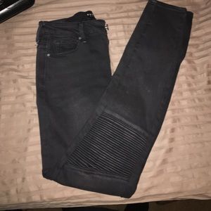 Moto high rise black jeans