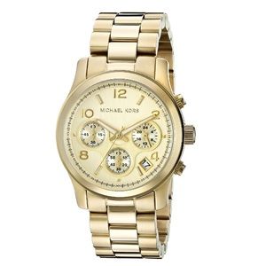 Michael Kors Gold Chronograph Runway Watch