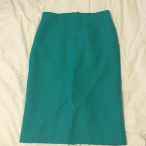 Teal pencil skirt