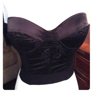 Black Corset Style Top