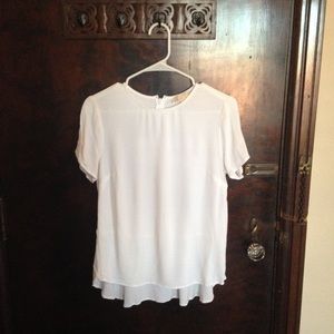 Michael Kors Crepe Peplum Top