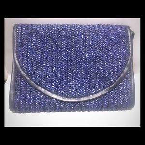 Straw clutch bag