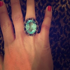 Vintage Blue Cocktail Ring