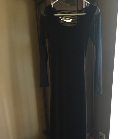 Long lace up dress