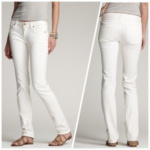 J. Crew White Matchstick Stretch Jeans