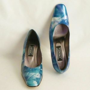 J Renee Shoes - Blue Marbleized Shoe Heels size 8 by J Renee J Renee Shoes - Blue Marbleized Shoe Heels size 8 by J Renee